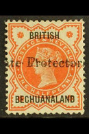 1890 ½d Vermilion With 19mm"Protectorate" Overprint, SG 55, Fine Mint. For More Images, Please Visit Http://www.sandafay - Other & Unclassified