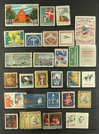 CINDERELLA LABELS 1904-1950's Mint And Used Assembly Which Includes Christmas Labels From 1904 (three Of These) Onwards, - Other & Unclassified