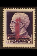 ITALIAN SOCIAL REPUBLIC  (R.S.I.) 1944 50L Violet Overprinted, With Fascie OVERPRINT IN LILAC At Firenze, Sassone 500, V - Unclassified