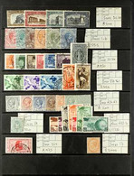 MINT AND USED SELECTION - MANY BETTER SETS 1863 - 1934 Including 1863 10c Ochre Mint, 1929 Montecassino Set Used, 1934 W - Unclassified