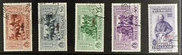 DODECANESE ISLANDS (EGEO) SIMI 1932 Garibaldi Issue, Five Different Values To 5L+1L Deep Violet, Fine Used. (5 Stamps) F - Other & Unclassified