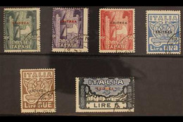 ERITREA 1923 Fascist March On Rome Complete Set (Sass S. 13, SG 68/73), Fine Used. (6 Stamps) For More Images, Please Vi - Other & Unclassified