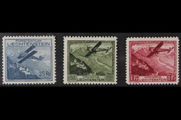 1930 35r, 45r, And 1fr Air Top Values, SG 113/115, Fine Mint. (3 Stamps) For More Images, Please Visit Http://www.sandaf - Other & Unclassified