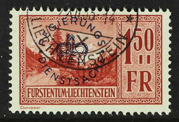 OFFICIAL 1934-35 1.50f Red-brown Overprint (SG O159, Michel 19), Superb Cds Used. For More Images, Please Visit Http://w - Other & Unclassified