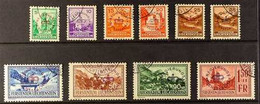 OFFICIALS 1934-35 Overprints Complete Set Incl Both 25rp (SG O150/59, Michel 11/19 & 15a/b), Superb Cds Used, Very Fresh - Other & Unclassified