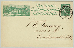 Schweiz / Helvetia 1923, Bildpostkarte Solbad Rheinfelden Montherod - Combremont Le Petit - Bäderwesen