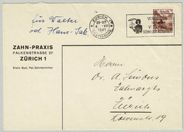 Schweiz / Helvetia 1941, Brief Zürich, Heilbäder / Stations Thermales - Bäderwesen