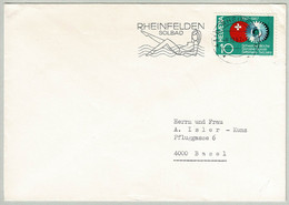 Schweiz / Helvetia 1967, Brief Rheinfelden - Basel, Solbad, Schweizer Woche - Bäderwesen
