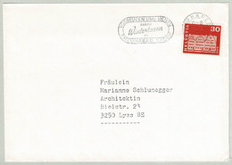 Schweiz / Helvetia 1970, Brief Baden - Lyss, Rheumabad, Winterkuren, Gais - Bäderwesen