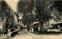 Rennes Les Bains * La Place Du Village * Marché Foire - Andere & Zonder Classificatie