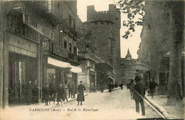 Narbonne * La Rue De La République * Bazar EDEN * Café " à L'aiglon " LOUIS BACH - Narbonne