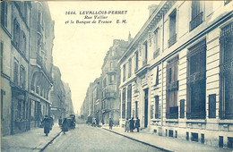 92 LEVALLOIS PERRET RUE VALLIER ET BANQUE DE FRANCE - Levallois Perret