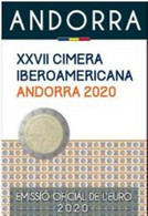 Andorra 2020    2 Euro Commemo  "Ibericoamericana" In Coincard - Dans Une Belle Coincard   !! - Andorra