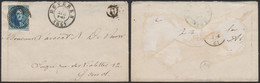 Médaillon - N°11 Touché Sur Env. Obl P16 çàd Beveren (1861) + Boite Rurale "U" (Calloo ?) > Gand - 1858-1862 Médaillons (9/12)