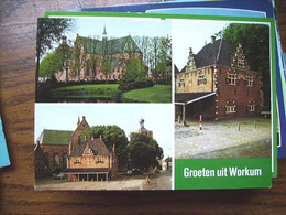 Nederland Holland Pays Bas Workum Met Waag En Kerken - Workum