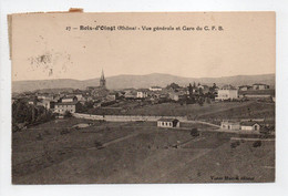 - CPA LE BOIS D'OINGT (69) - Vue Générale Et Gare Du C. F. B. - Edition Victor Maitre N° 27 - - Le Bois D'Oingt