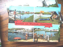 Nederland Holland Pays Bas Workum Met Camping Aan Het IJsselmeer - Workum
