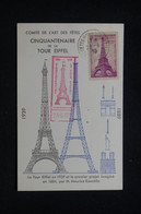 FRANCE - Carte Maximum En 1939 - Tour Eiffel -  L 93606 - 1930-1939