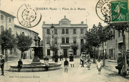 Sigean * La Place De La Mairie * La Fontaine * Groupe Enfants - Sigean