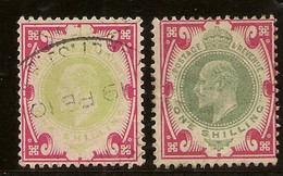 INGLATERRA YVERT 117* Mh Y 117A (º)  1 Chelin Carmín 1902/1910  NL337 - Unused Stamps