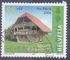 Timbre Suisse Pro Patria De 2004 Série Des Petites Constructions De La Suisse "Grenier, Oberamsern SO" Tp Obli - Used Stamps