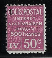 France Colis Postaux N°73 - Neuf * Avec Charnière - TB - Mint/Hinged