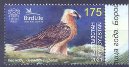 2021. Kyrgyzstan, Bird Of The Year, Bearded Vulture, 1v, Mint/** - Kirgisistan