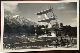 Cp, Solbad Hall, Schwimmbad (4906) Piscine Animée, Plongeoir  Autriche  Österreich - Hall In Tirol