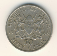 KENYA 1968: 50 Cents, KM 4 - Kenya