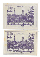 **Austria Notgeld Peuerbach 10+20 Heller  742/1 - Austria