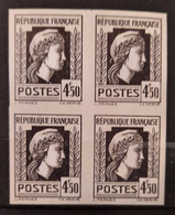 France 1944 Coq Et Marianne (d'Alger) N°644 Bloc De 4 ** TB Cote Maury 320€ - 1944 Coq Et Marianne D'Alger