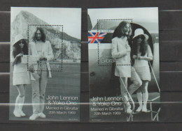 (W536) Gibraltar Mi Block 36-37 John Lennon And Yoko Ono Visit MNH - Gibraltar
