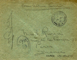 WWI - 1916 - Cover With   F P O  -  S.A. 1    -  Brigade Sud - Africaine - Sonstige & Ohne Zuordnung