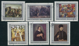 BULGARIA 1967 National Gallery Paintings Used.  Michel 1771-76 - Used Stamps