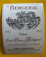 19138 - Bergerac 1982 Château Grand Chemin Belingard - Bergerac