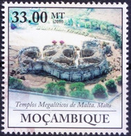 UNESCO World Heritage Site - Megalithic Temples Of Malta, Mozambique 2010 MNH - UNESCO