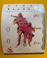 19148 - 700e Anniversaire Gamay Vaudois Bourgeois Frères - 700 Years Of Swiss Confederation