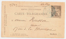 PARIS 42 Friedland Entier Carte Postale Pneumatique 30c Chaplain Noir  Yv 2511 Dest Halles - Pneumatic Post