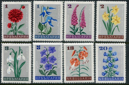 BULGARIA 1966 Garden Flowers  MNH / **.  Michel 1683-90 - Neufs