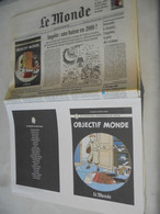 Tintin Objectif Monde In Journal Le Monde 1999 Savard Hergé TBE - Tintin