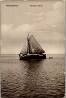 8715 - Deutschland - Norderney , Ruhiges Meer , Seegelboot - Gelaufen 1909 - Norderney