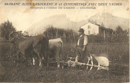 Publicité Agronomie Charrue Brabant Usine De Grenoble Prat,Chevalier Et Soulage 1912 - Grenoble