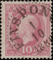 SUÈDE / SWEDEN / SVERIGE - 188? - " FINSPONG " (FINSPÅNG) Date Stamp On Mi.38 / Facit 45 - Usati