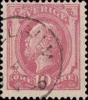 SUÈDE / SWEDEN / SVERIGE - 188? - " HELGUM " Cds On Mi.28 / Facit 39 (type 2) - Used Stamps