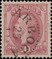 SUÈDE / SWEDEN / SVERIGE - 188? - " ARBOGA " Date Stamp On Mi.38 / Facit 45 - Usati