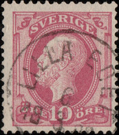 SUÈDE / SWEDEN / SVERIGE - 188? - " LILLA EDET " Date Stamp On Mi.38 / Facit 45 - Used Stamps