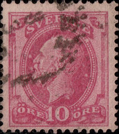 SUÈDE / SWEDEN / SVERIGE - 188? - Multiple White Flaws On Mi.28 / Facit 39 - Used Stamps