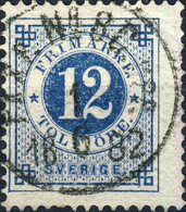 SUÈDE / SWEDEN / SVERIGE - 1882 - " PKXP. Nr8C.upp" Railway T.2 Cds Mi.21B / Facit 32 - Oblitérés