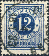 SUÈDE / SWEDEN / SVERIGE - 1883 - " GÖTEBORG " Cds / 12ö Dark Blue Mi.21B / Facit 32 - Oblitérés