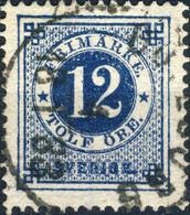 SUÈDE / SWEDEN / SVERIGE - 1883 - " GÖTEBORG " Cds / 12ö Dark Blue Mi.21B / Facit 32 - Gebraucht